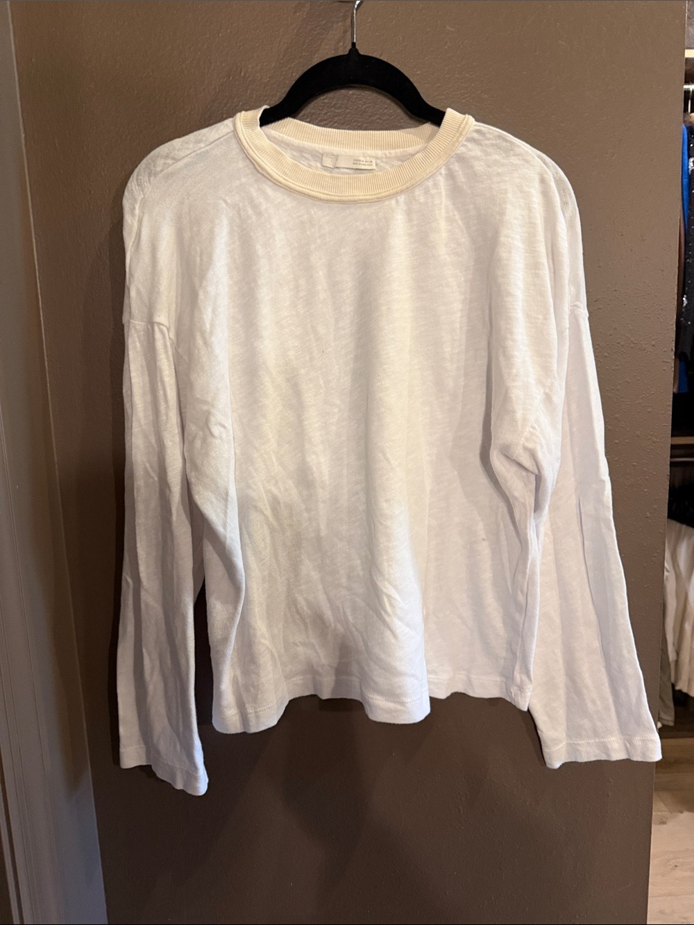 Zara Contrast Colla T-Shirt